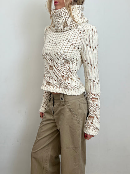 knit roll neck, S/M
