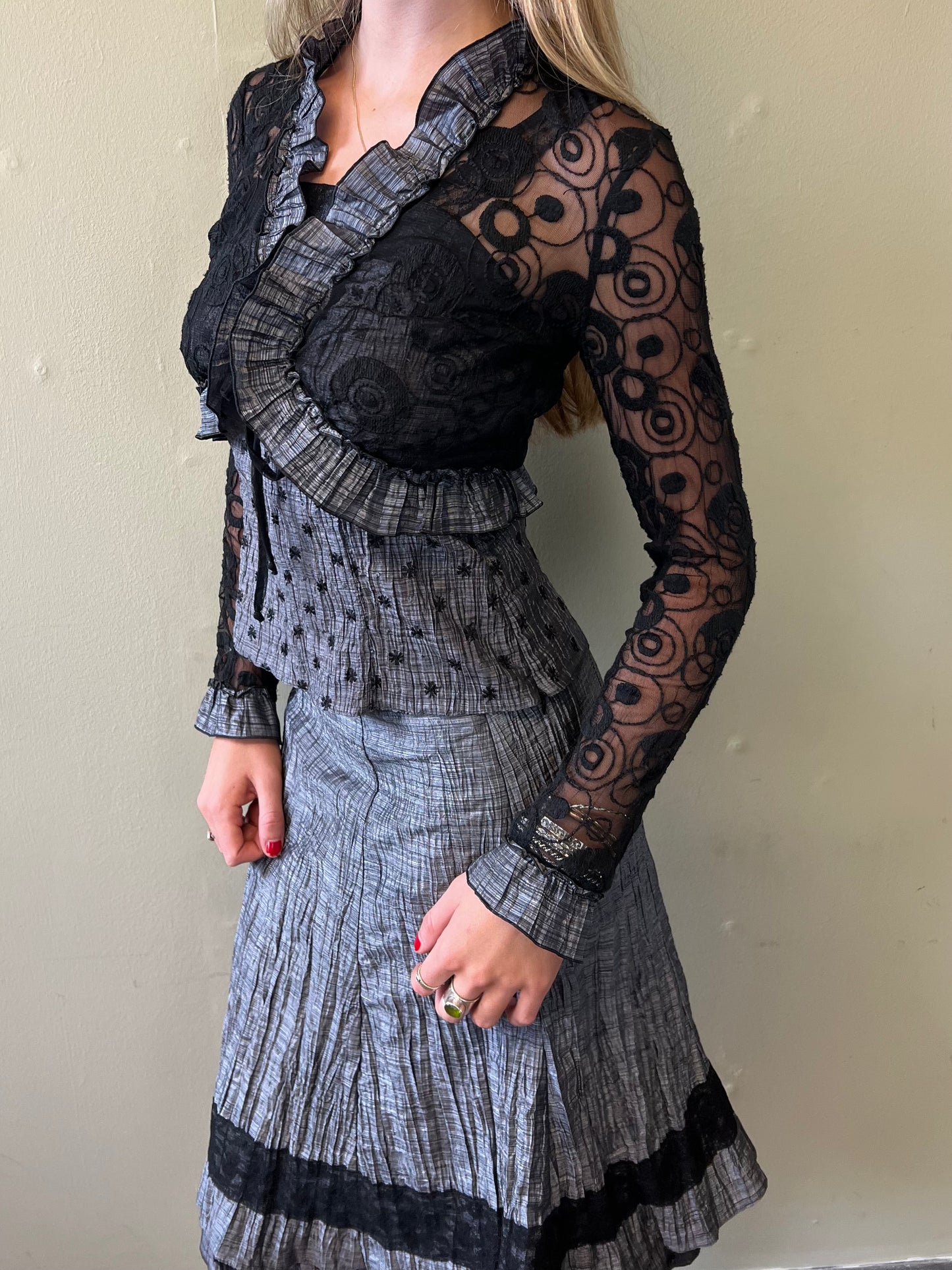 vintage grey 3 piece suit