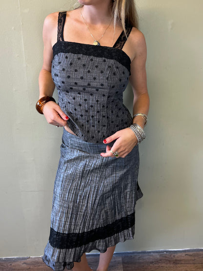 vintage grey 3 piece suit