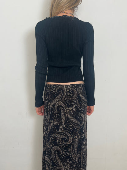 knit cardigan, M
