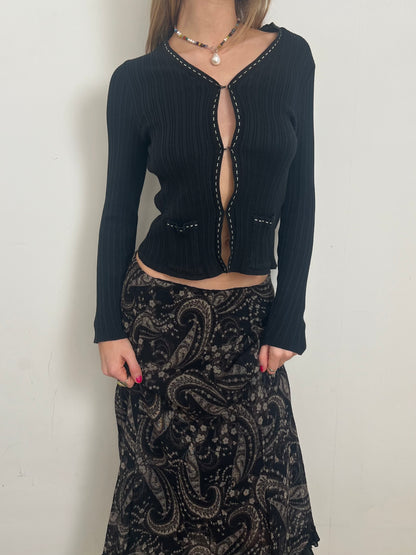 knit cardigan, M