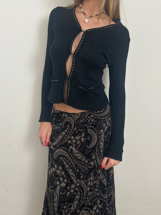 knit cardigan, M