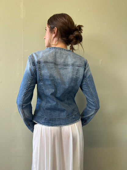 denim button up jacket