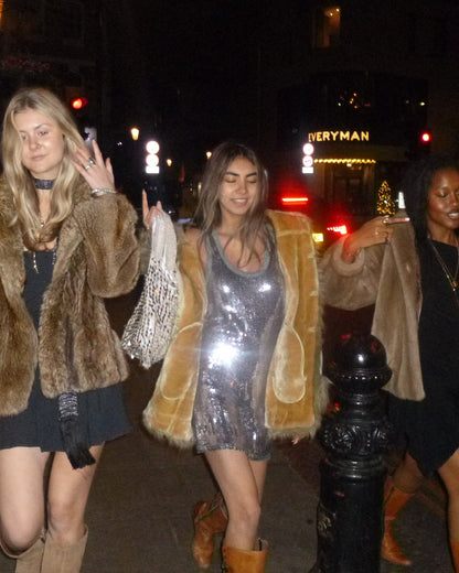 silver sequin mini dress