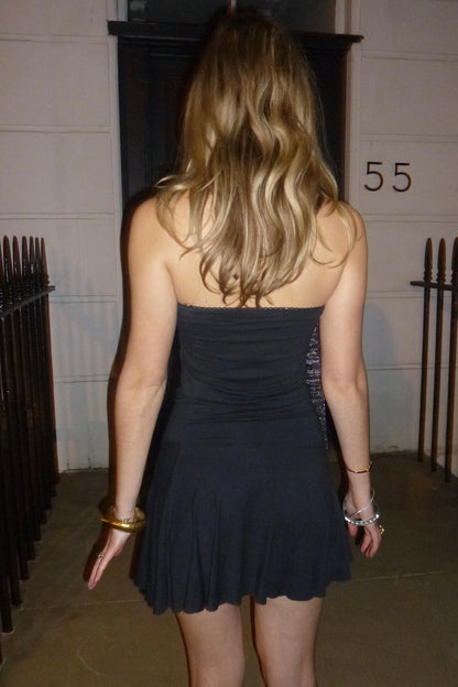 Tommy Hilfiger black strapless mini dress