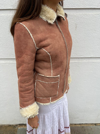faux fur lined jacket 